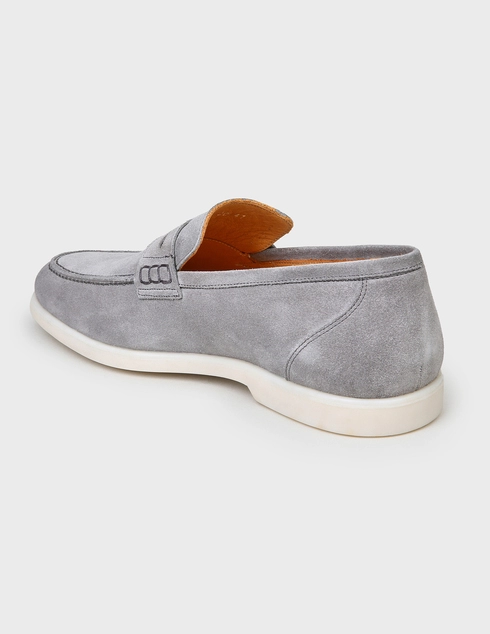 мужские серые Лоферы Lab Milano MER5100-grey - фото-2