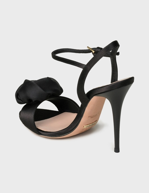 женские черные Босоножки Sebastian S7709SATNER-CNE-black - фото-2