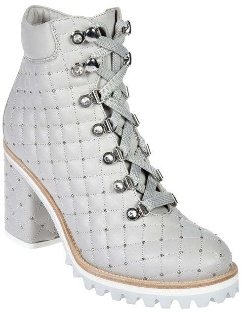 серые Ботинки Le Silla 485_gray