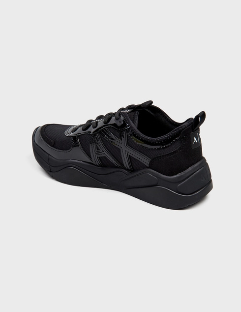 женские черные Кроссовки Armani Exchange XDX039XV311-00002_black - фото-2