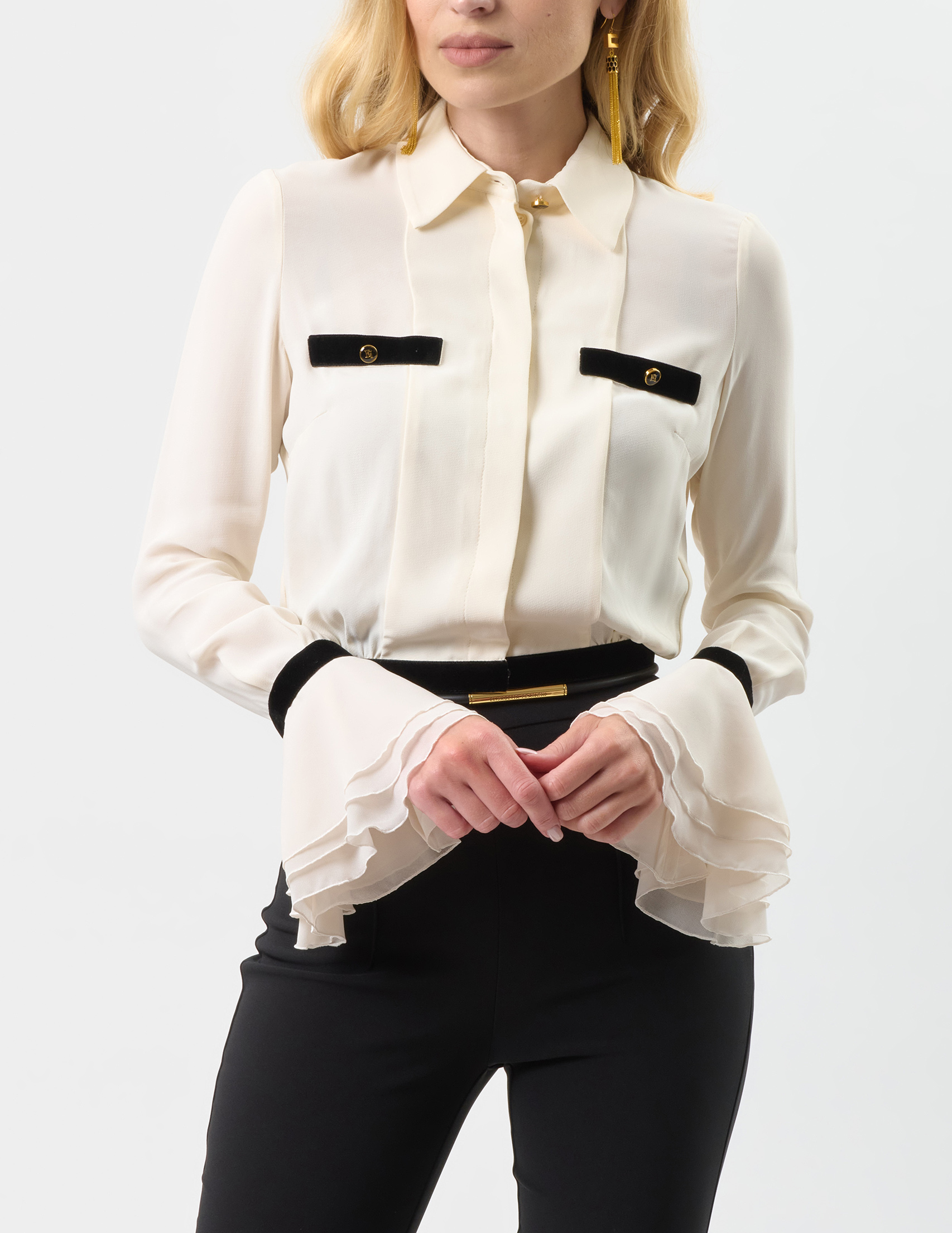 

Рубашка, Бежевый;молочный