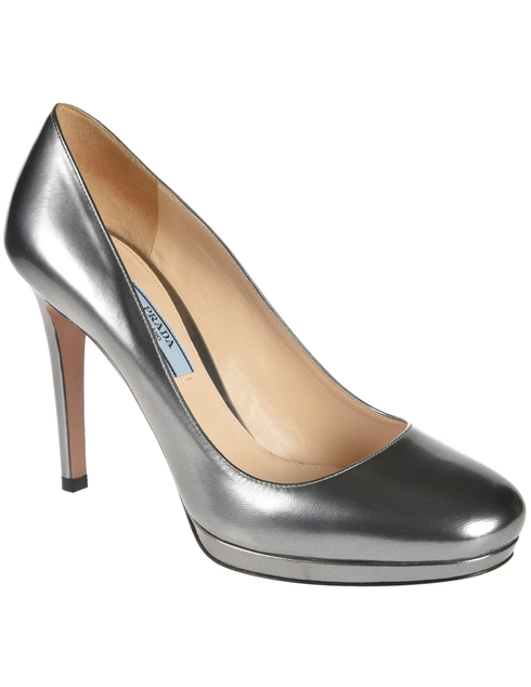 серебряные Туфли Prada PR19092_silver