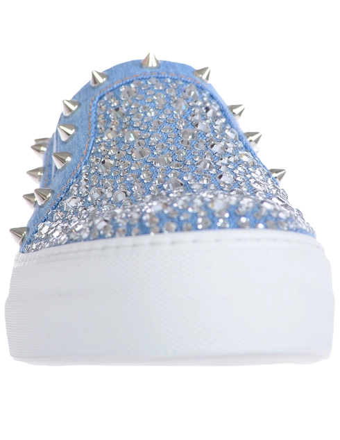 голубые женские Слипоны Philipp Plein 0180_blue 19633 грн