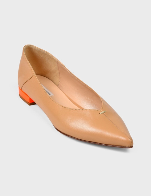 бежевые Балетки Fabio Rusconi 5380-К-fango-Л-orange-beige