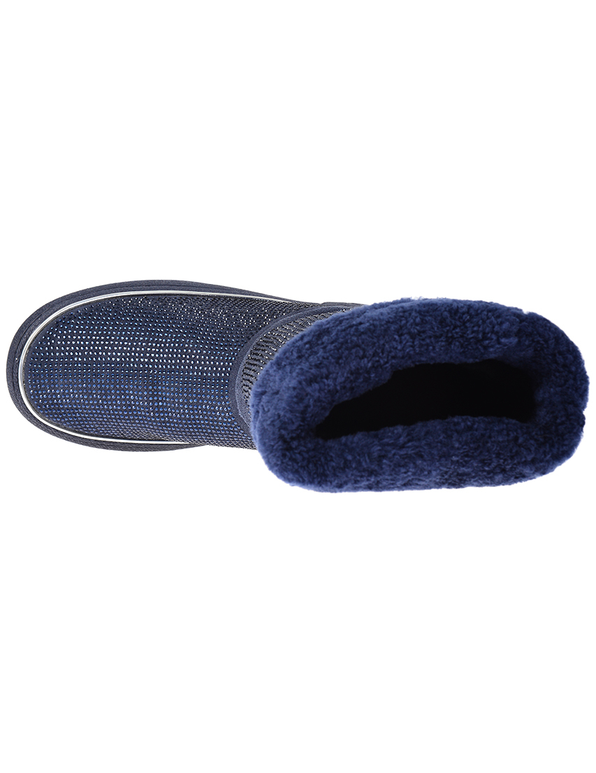 женские синие Угги Gianni Renzi AGR-2322B-blue - фото-2