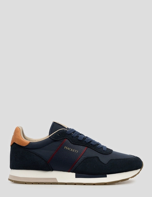 мужские синие текстильные Кроссовки Hackett London HMS200033-595_blue - фото-5