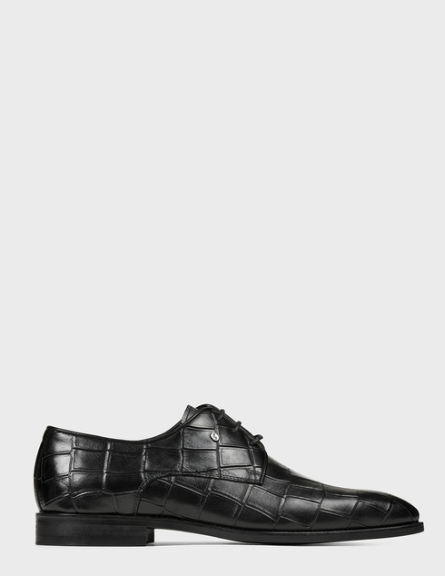 мужские черные кожаные Дерби Roberto Serpentini AGR-4502-black - фото-5