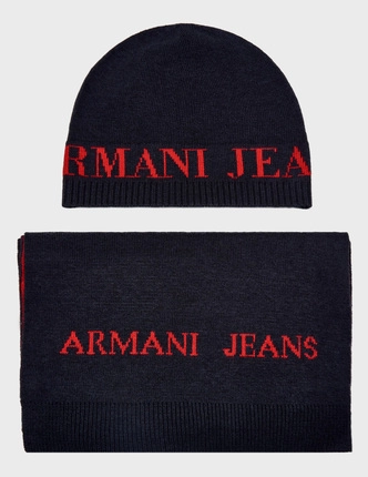 ARMANI JEANS набор шапка и шарф