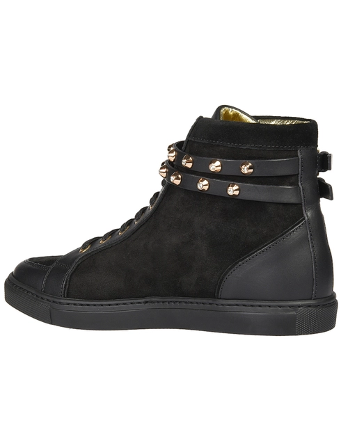 женские черные Кеды Dsquared2 2124_black - фото-2