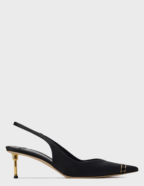 женские черные текстильные Босоножки Elisabetta Franchi SA-17L-56E2-V640-110 - фото-5