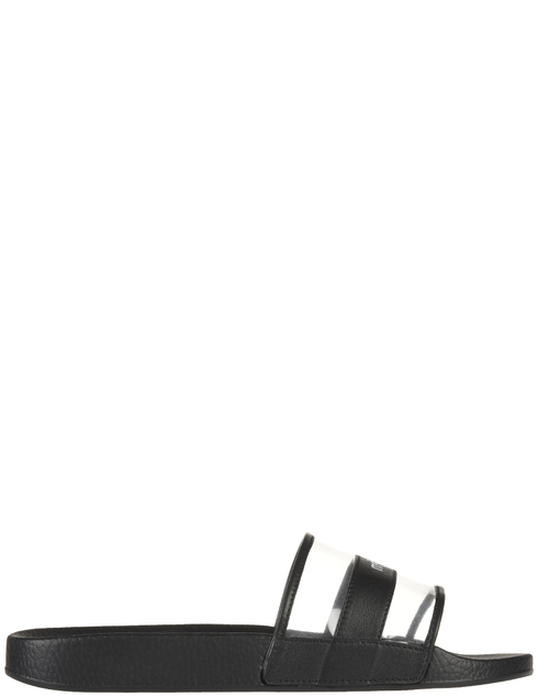 мужские черные кожаные Шлепанцы Menghi 4739_black - фото-5