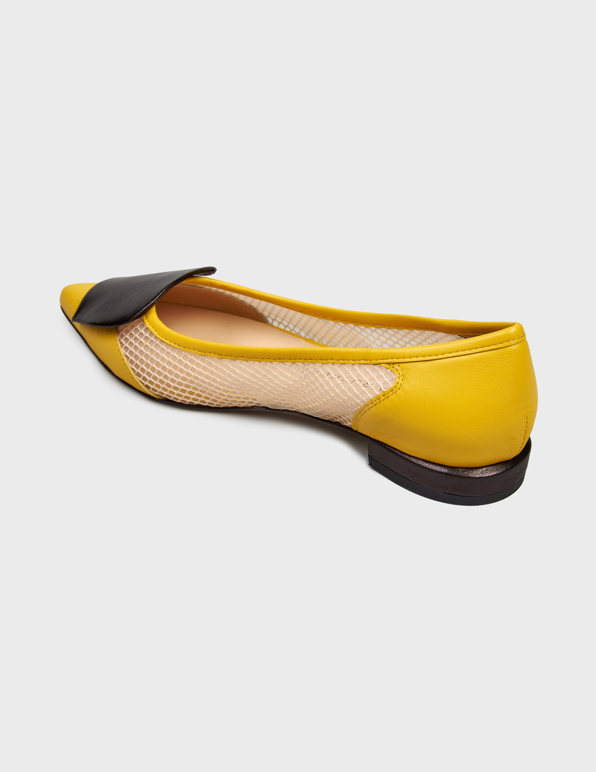 женские желтые Балетки Fabio Rusconi 1584_yellow - фото-2