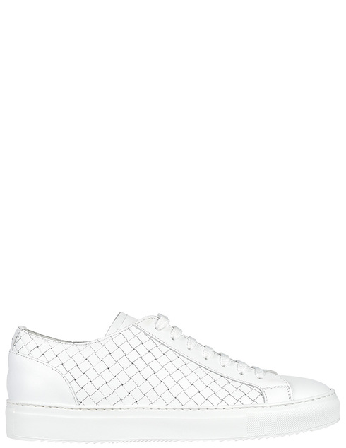 мужские белые кожаные Кеды Doucal'S 2623-white - фото-5