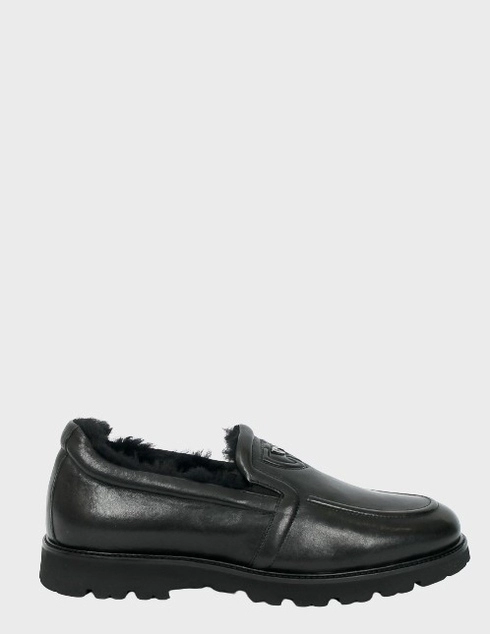 мужские черные кожаные Туфли Giampiero Nicola 40270 - фото-5
