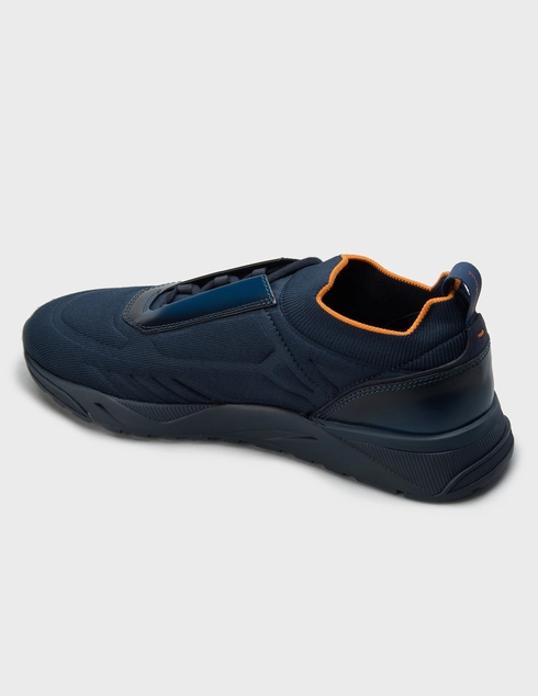 мужские синие Кроссовки Santoni MBI022132-U61_blue - фото-2
