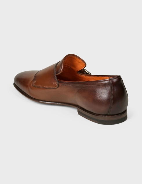 мужские коричневые Монки Santoni MCCG16603SA3ESKTC72-brown - фото-2