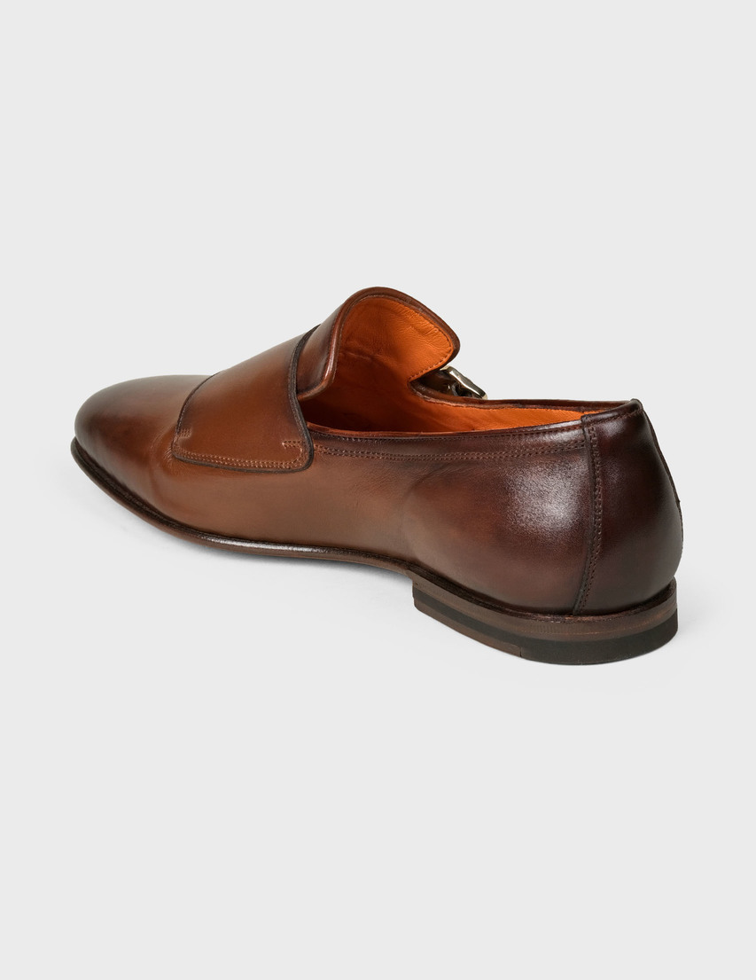 мужские коричневые Монки Santoni MCCG16603SA3ESKTC72-brown - фото-2