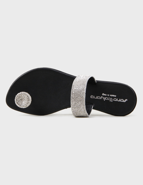 серебряные женские Пантолеты Sono Italiana 52356-black 4499 грн