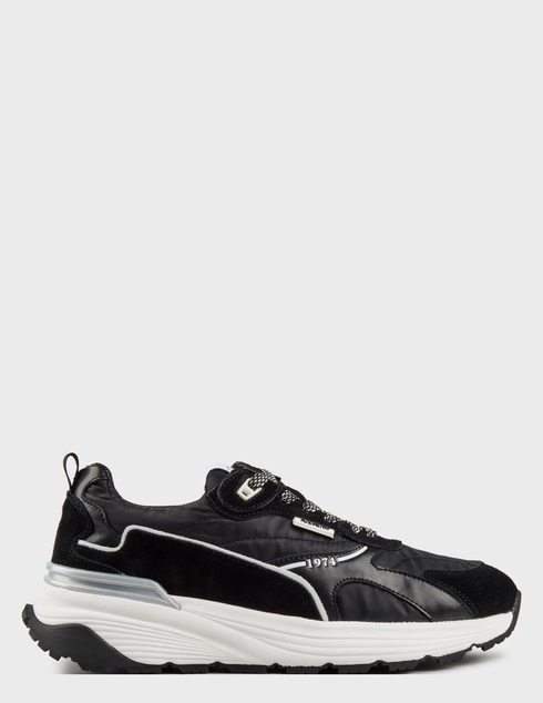 мужские черные текстильные Кроссовки Iceberg 1758_black - фото-5
