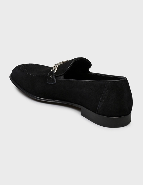 мужские черные Лоферы Giampiero Nicola 43410-black - фото-2