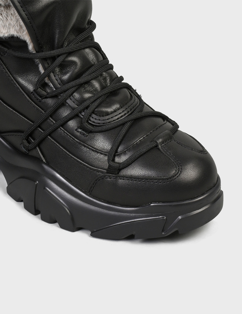 женские черные кожаные Ботинки Ea7 Emporio Armani AGR-X8M001XK229-Q277 - фото-5