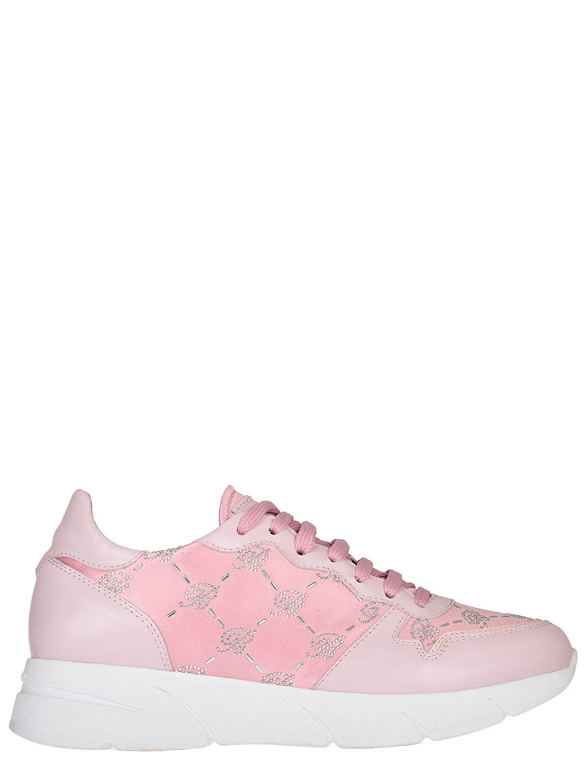 Женские кроссовки Blumarine 4315-К-R-roza-logo_pink