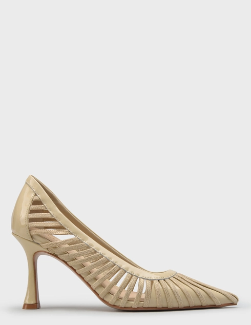 женские бежевые текстильные Туфли Tosca Blu SS2617-S170-C05_gold - фото-5