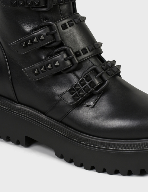 женские черные кожаные Ботинки Le Silla 570-black - фото-5