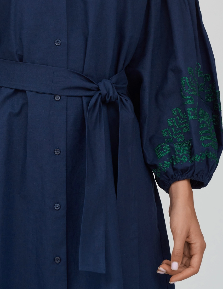 Max Mara チュニック シルク ディスコ] ピュア シルク ツイル シャツ, ultramarine | Max Mara