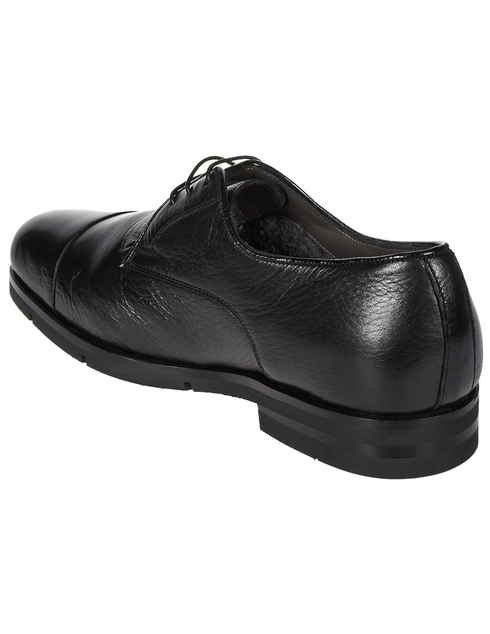 мужские черные Дерби Santoni SMCAG16963SI5APDNN01-black - фото-2