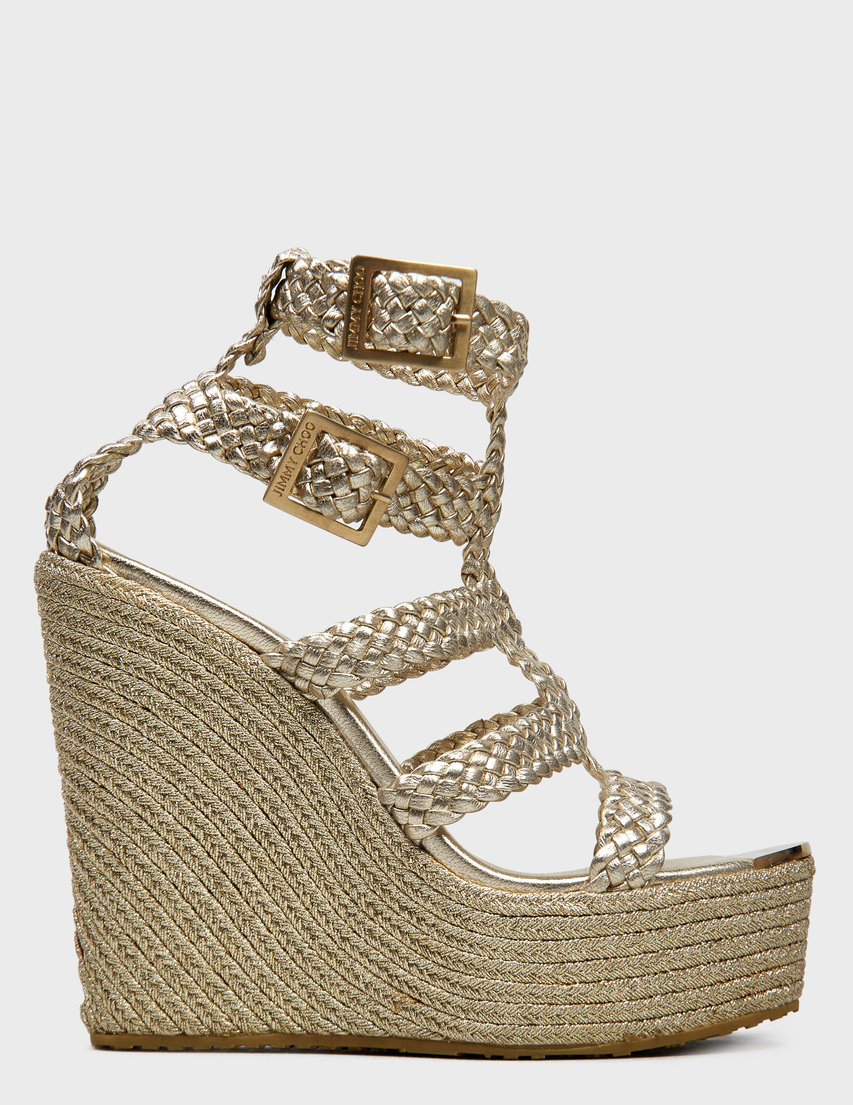 золотые Босоножки Jimmy Choo 123-Gold размер - 37