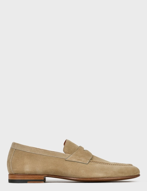 мужские бежевые Лоферы Santoni SMCNC17511LA3ESVUE40-beige - фото-6