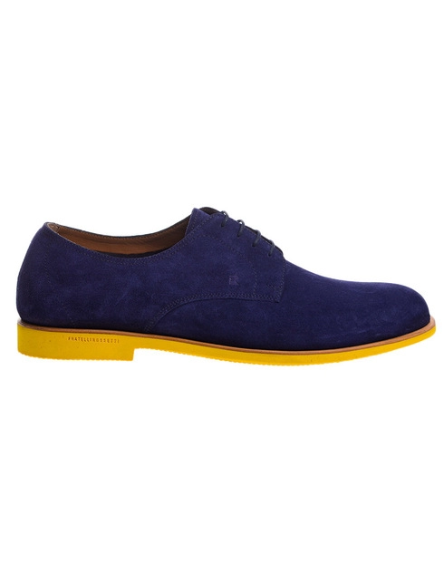 мужские синие Дерби Fratelli Rossetti S45038_blue - фото-2