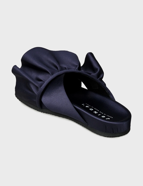 женские синие Шлепанцы Joshua Sanders 10475-Navy-Ruffle-blue - фото-2
