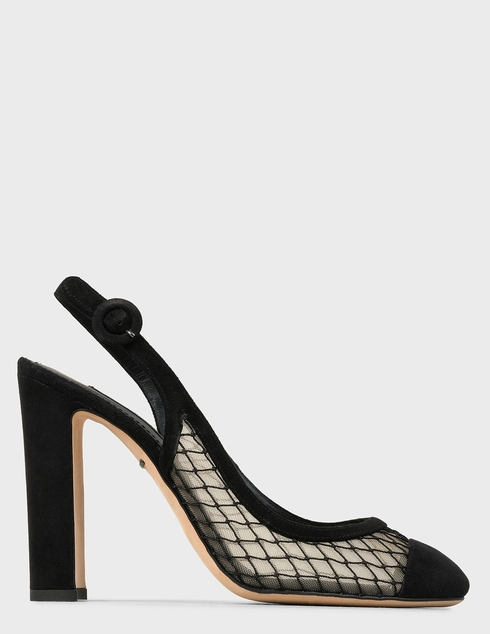 женские черные замшевые Босоножки Dolce & Gabbana CG0135-black - фото-5