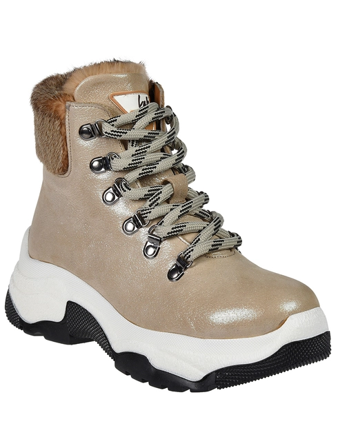 женские бежевые Ботинки Lab Milano AGR-20031-beige - фото-2
