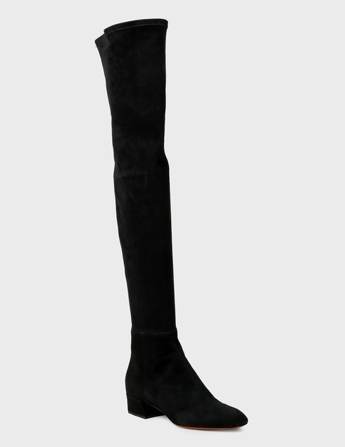 черные Ботфорты Santoni Sant-WSBT57456HI2SMBHN01-black