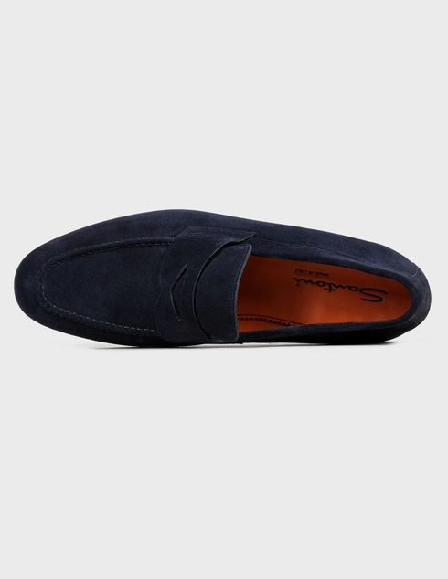 синие мужские Лоферы Santoni SMCNC17511LA3ESVUU60-blue 13725 грн