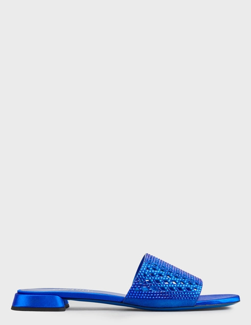 женские синие кожаные Шлепанцы Loriblu E1607BLUE_blue - фото-5