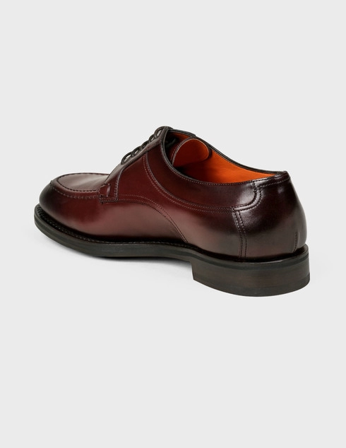 мужские бордовые Дерби Santoni Sant-AW19-MCCG16814JH5IVREB52-bordo - фото-2