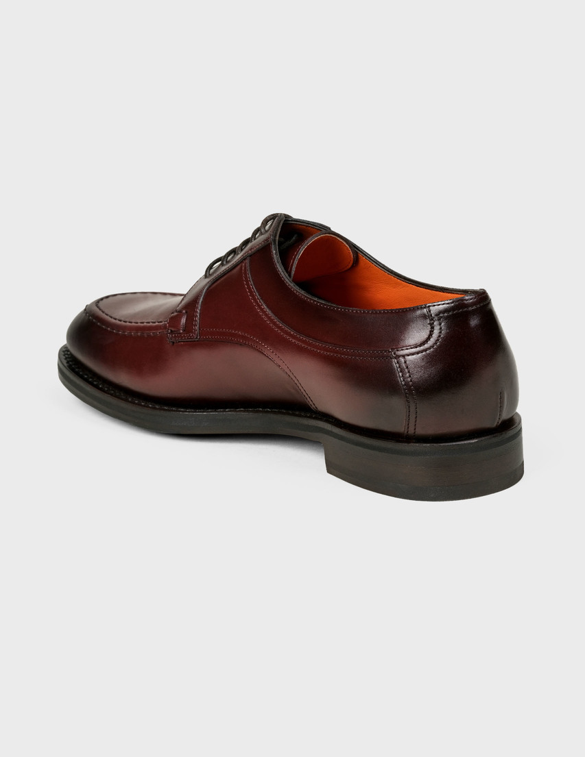 мужские бордовые Дерби Santoni Sant-AW19-MCCG16814JH5IVREB52-bordo - фото-2