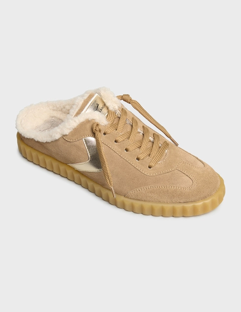 бежевые Кеды Voile Blanche 9503-3-fango_beige