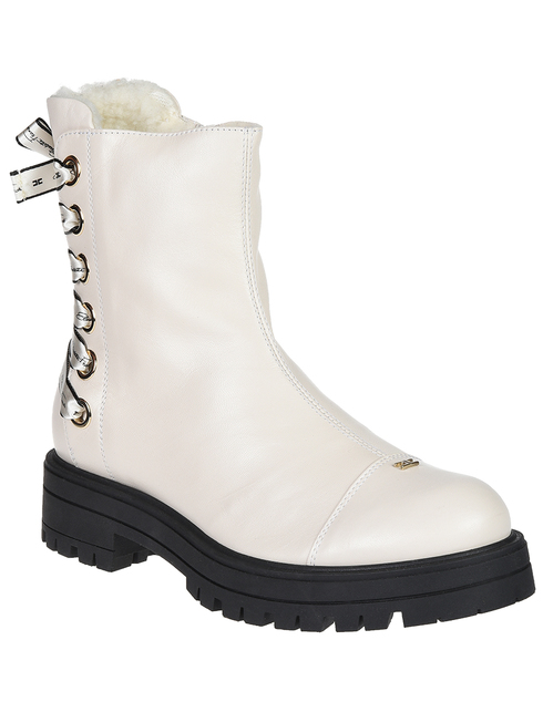 белые Ботинки Elisabetta Franchi 63024-L-К-panna-white