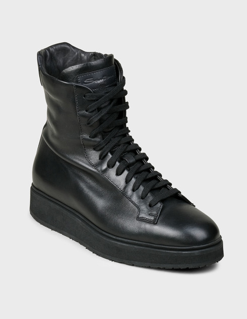 черные Ботинки Santoni Sant-AW19-20-WBDP60406NEOPKEIN01-black