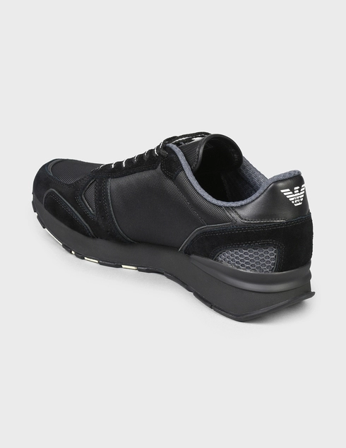 мужские черные Кроссовки Emporio Armani AGR-289-016-black - фото-2