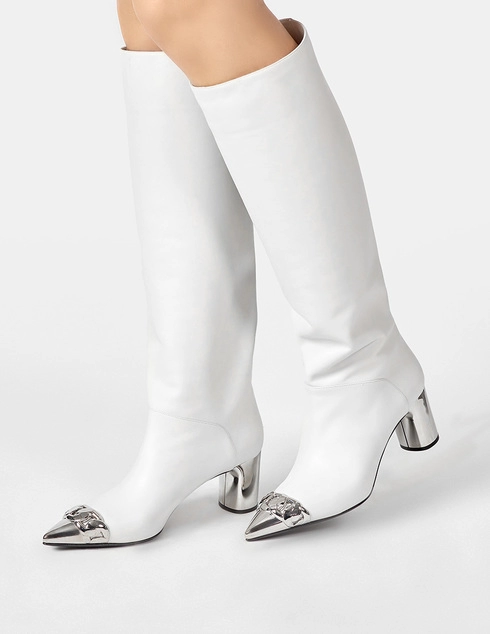 белые Сапоги Casadei 1S000_white