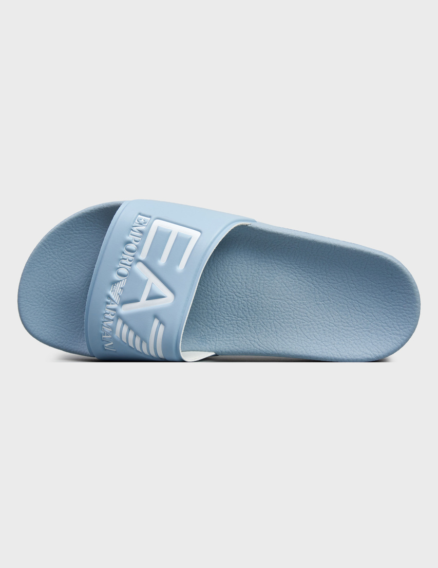 голубые женские Шлепанцы Ea7 Emporio Armani 001-734_blue 1895 грн