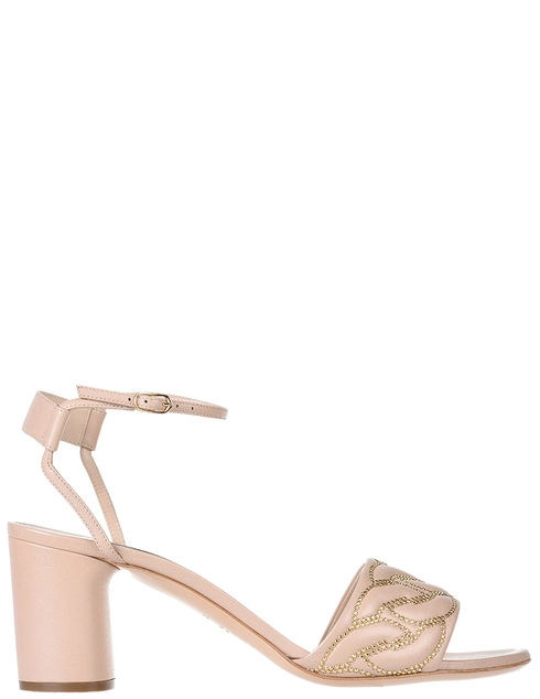 женские бежевые Босоножки Casadei 593-beige - фото-2