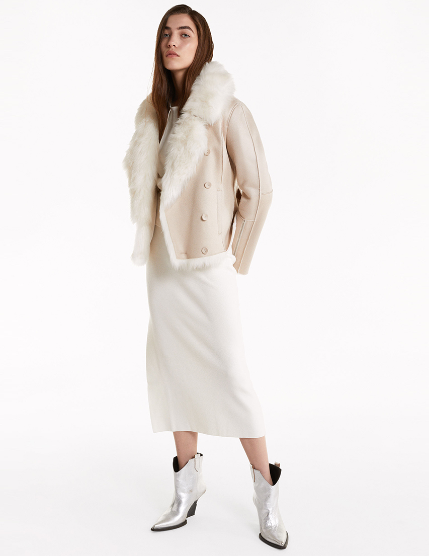 

Дубленка, Бежевый