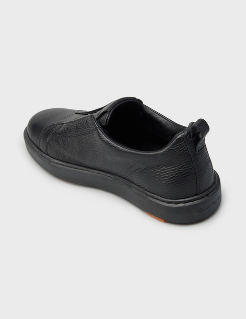 мужские черные Кеды Santoni 21959_black - фото-2